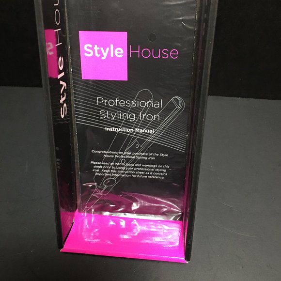 Style House pink and black Zebra Professional Styling Iron.   NIB - Picture 7 of 14